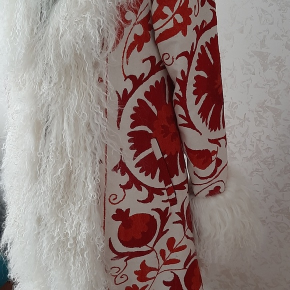 Shearling Coat, Suzani Coat, Vintage Coat - Picture 3 of 4